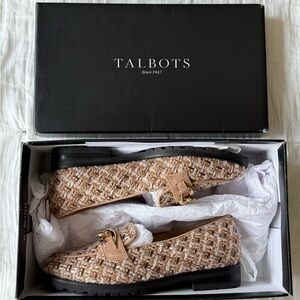 Talbots Women's Brown Tweed Loafers